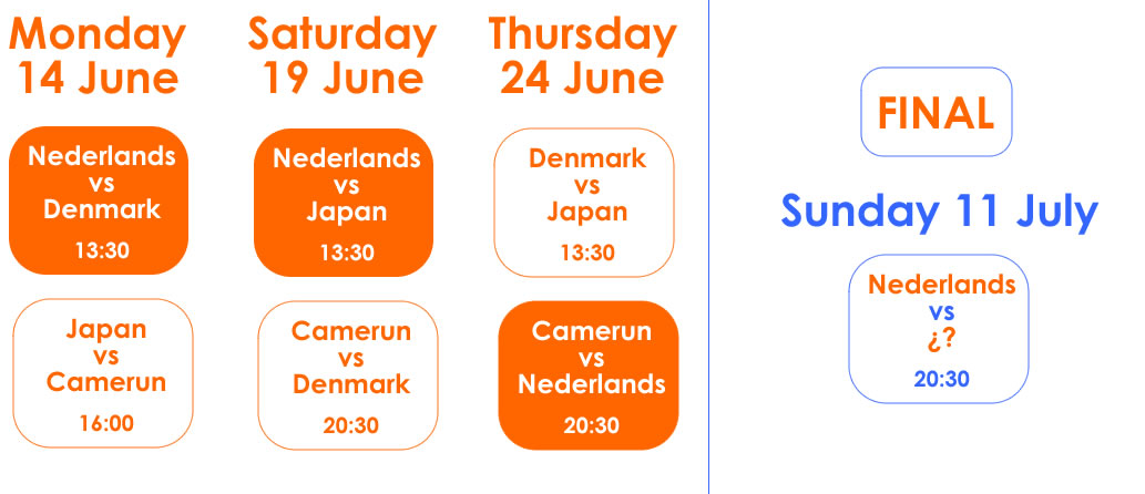 World Cup Dutch Calendar