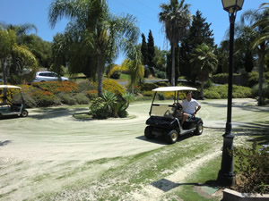 Top dressing Marbella Golf Green