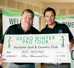 Rod Bastard ganador del último evento de Gecko Invierno Pro Tour celebrado en Marbella Golf & Country Club