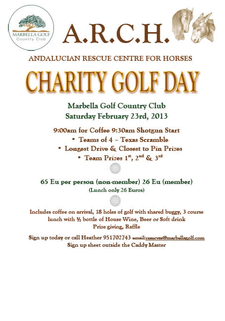 Charity Golf Day Burns Day